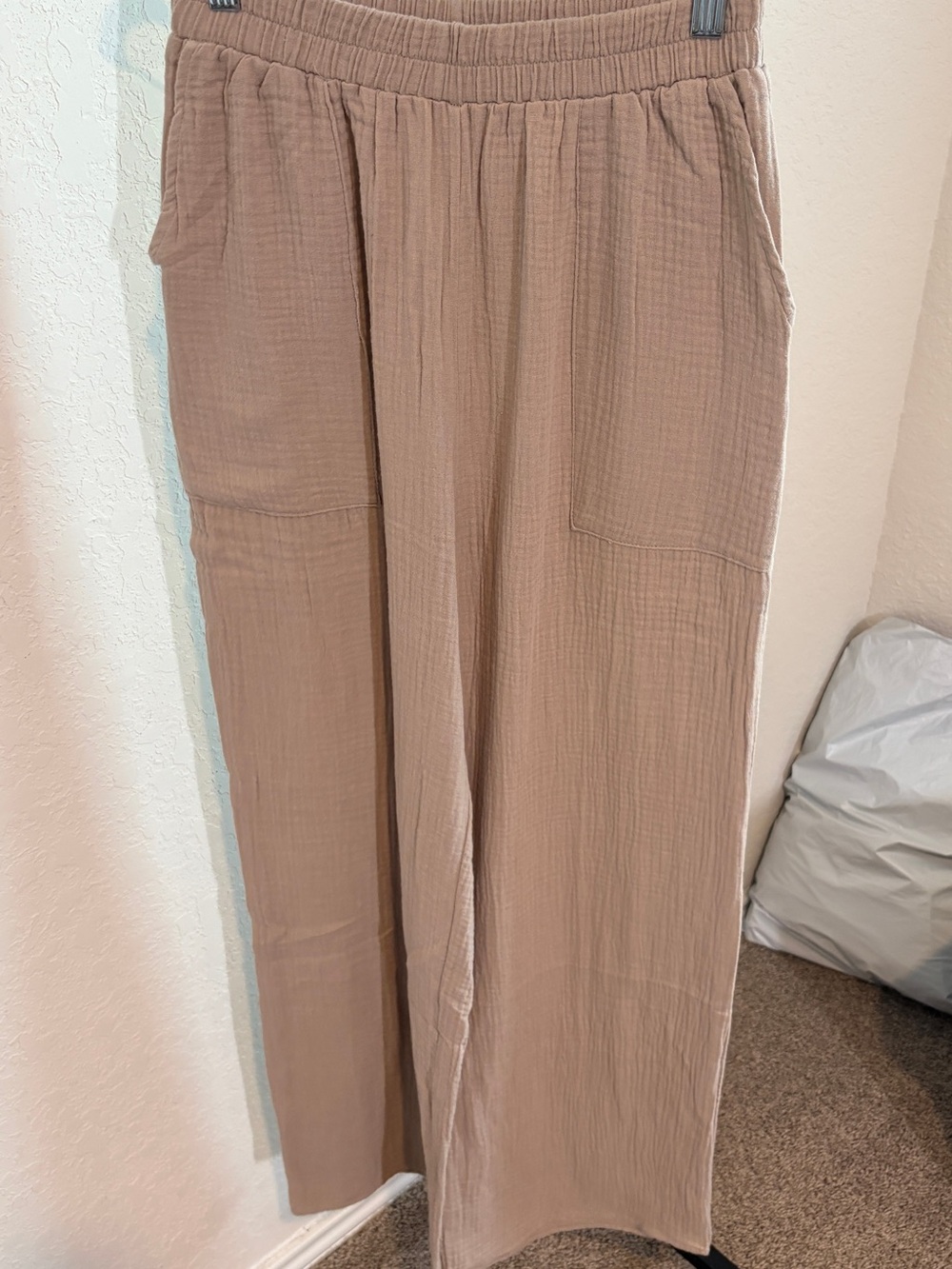 Zenana Outfitters Wide-Leg Pants in Taupe